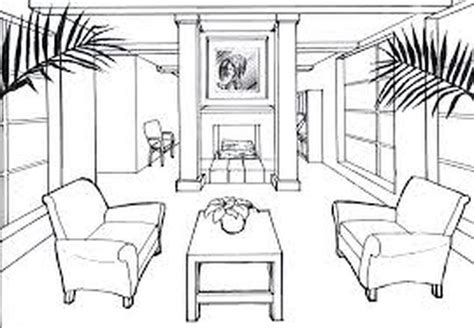 How To Draw A Sofa In One Point Perspective Baci Living Room