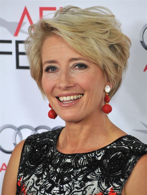 Emma Thompson Biography Movies Facts Short Hair Styles Emma