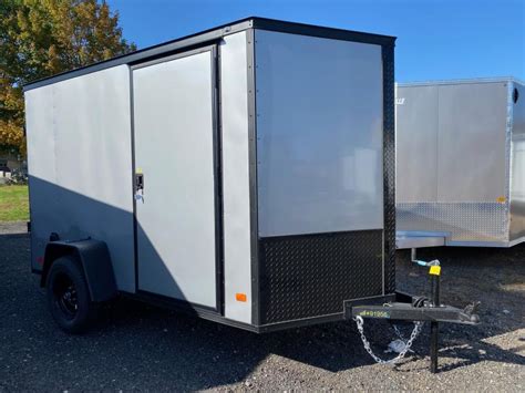 2024 Covered Wagon Trailers 6x10 Enclosed 3k Cargo Trailer Wblackout