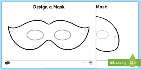 mask template design   art primary resource