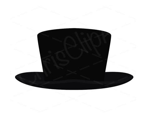 Black Top Hat Svg Png  Top Hat Clipart Top Hat Cricut Snowman Hat