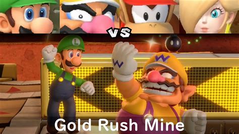 Super Mario Luigi And Wario Vs Diddy Kong And Rosalina Youtube