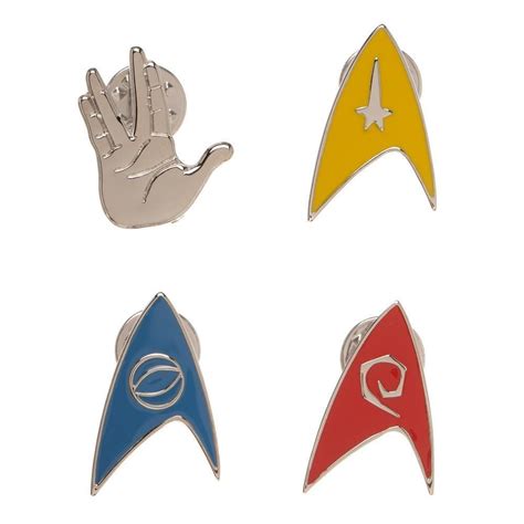Star Trek Lapel Pins Set Star Trek Accessories Star Trek T Star