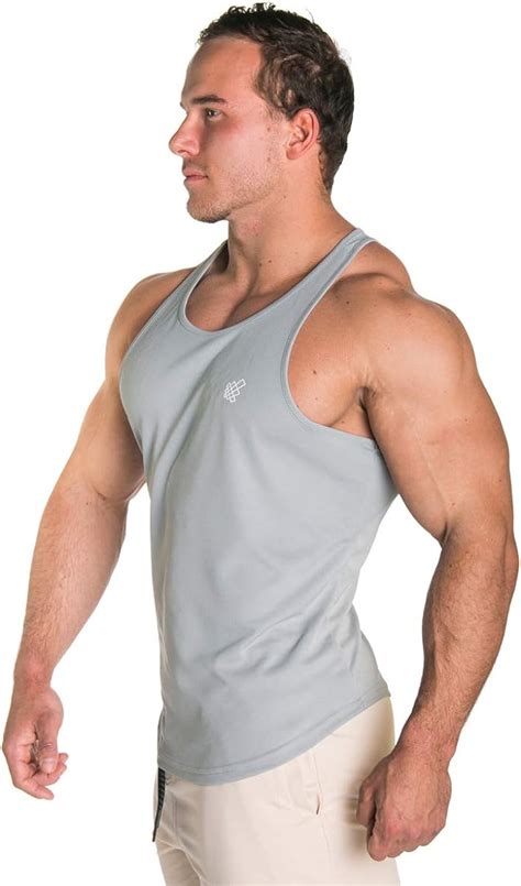 Jed North Mens Dri Fit Microfiber Bodybuilding Stringer Tank Top Weight