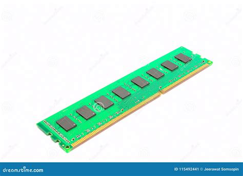 A Part Of Computer Ram Memory Module Stock Image Image Of Microchip