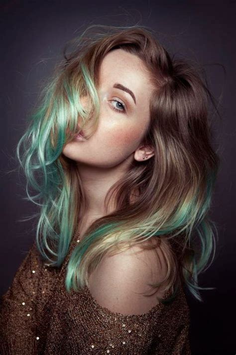 Do You Women Want To Look Attractive With A Brown Hairstyle Green Hair Ombre Hair