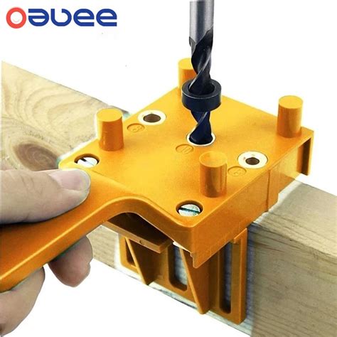 Quick Wood Doweling Jig Plastic ABS Handheld Pocket Hole Jig System Mm Drill Bit Hole