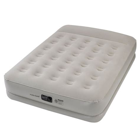 When uninflated, an air bed is flat and easily. Insta-bed 20" Queen Air Mattress with Pillow Rest and ...
