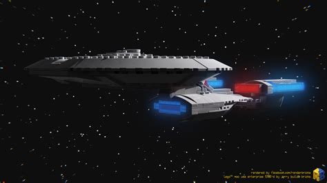 Renderbricks Lego Moc Uss Enterprise Ncc 1701 D By Jerry Builds Bricks