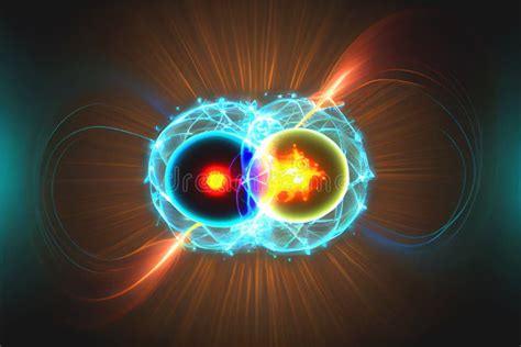 Splitting The Atom Quantum Physics Stock Illustration Illustration Of