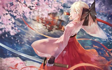 Fate Grand Order Sakura Saber Hd Anime 4k Wallpapers Images