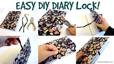 Diy Diarynotebook Lock Under 5 Minutes With Pics Diy Book Diary