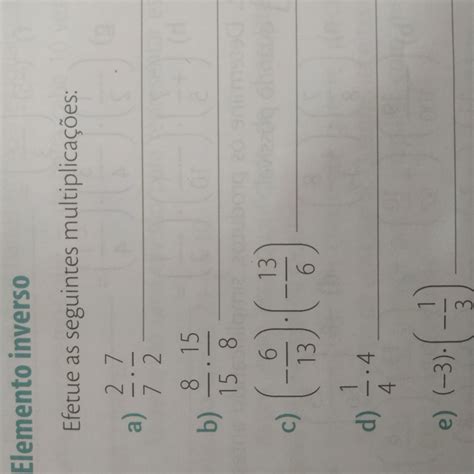 Efetue As Seguintes Multiplicações