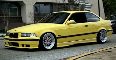 Bmw m3 features and specs at car and driver. BMW E36 M3 yellow slammed | BMW - Ultimate Driving Machine | Pinterest | Bmw e36, BMW and Slammed