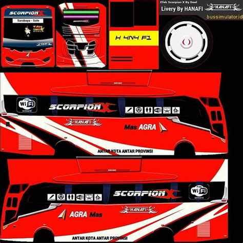 Download 23 Livery Template Bussid Bus Simulator Indonesia Keren Dan