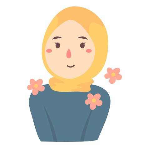 cute girl cartoon images with hijab