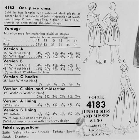 1960s Mad Men Era Glamorous Evening Gown Cocktail Dress Pattern Vogue Special Design 4183