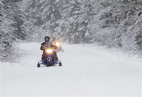 Snowmobiling In Northern Ontario Canada Algoma Country