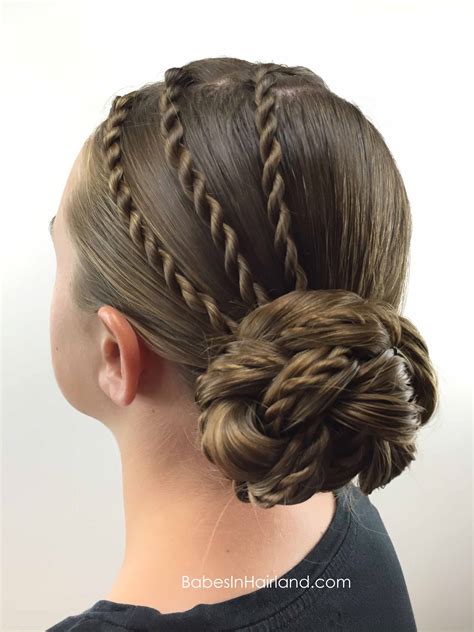 Triple Twists And Bun From Hair Hairstyle Twists