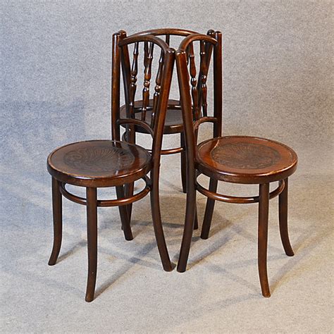 My old kitchen chairs were on the do not move list. Bentwood Set Of 3 Vintage Kitchen Dining Chairs - Antiques ...