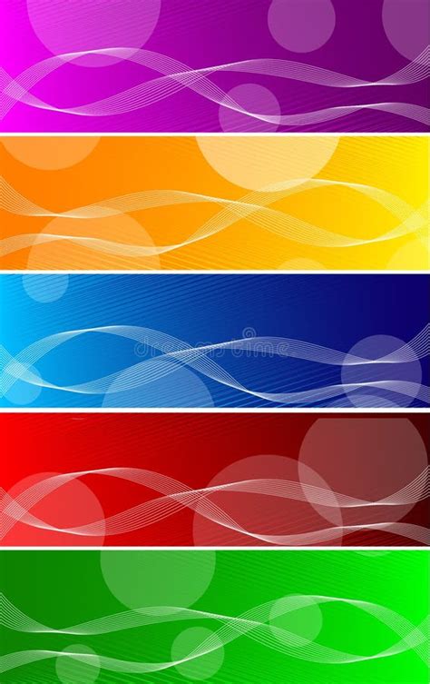 Set Of Banners With Circles Stock Vector Illustration Of Background
