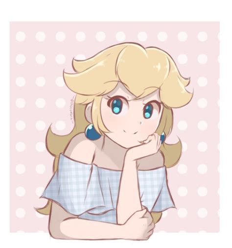 チョコミル Chocomiru On Twitter Casual Princess Peach Bust Shot Sketch