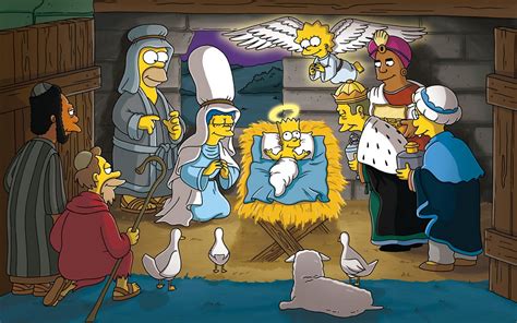 Online Crop The Simpson The Nativity Scene The Simpsons Homer