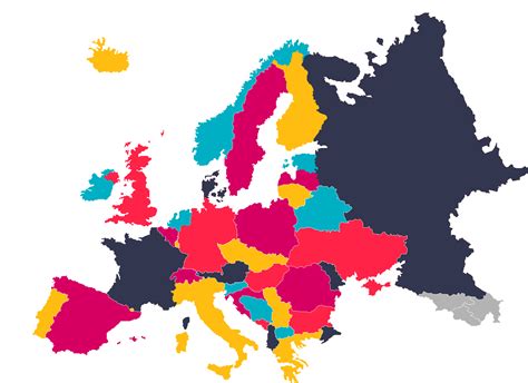 Mapa Del Continente Europeo Con Nombres