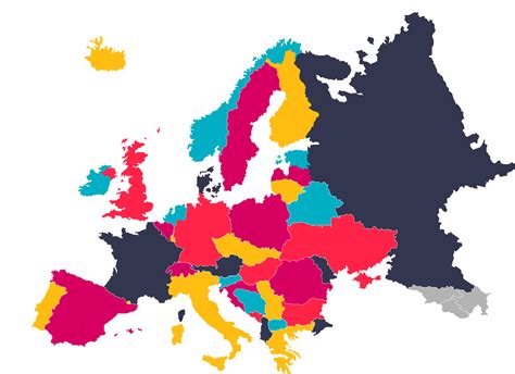 Mapa De Europa Con Nombres Y Divisi N Pol Tica En Pdf Gratis