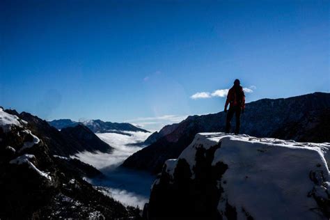 Monte Avic Hike In Winter Trekking Alps