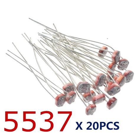 20PCS X 5537 Light Dependent Resistor LDR 5MM Photoresistor Wholesale