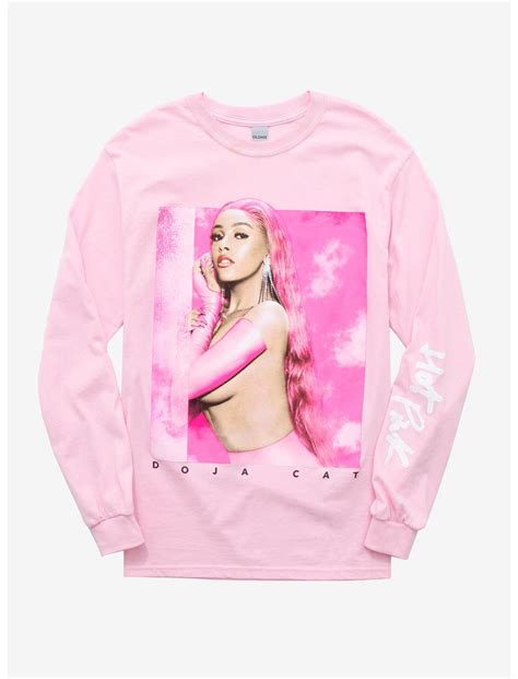 Doja Cat Hot Pink Album Cover Long Sleeve T Shirt Hot Topic