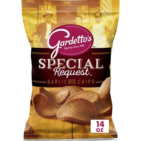 Gardettos Snack Mix Roasted Garlic Rye Chips 14 Oz