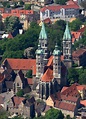 Luftbild Naumburg (Saale) - Kirchengebäude des Domes in der Altstadt in ...