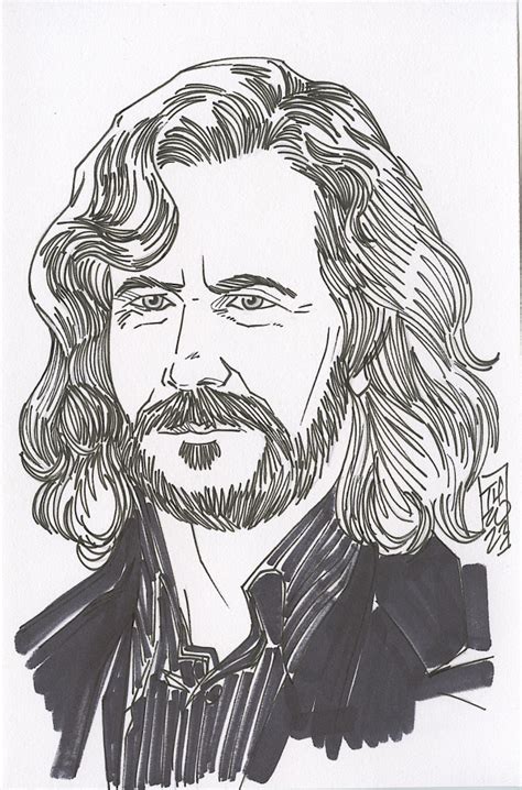 Sirius Black Harry Potter Signed Original Drawing By Tom Hodges 1