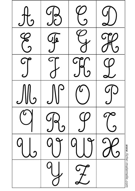 Cursive Alphabet Les Lettres Majuscules Drawing Ideas Les Lettres