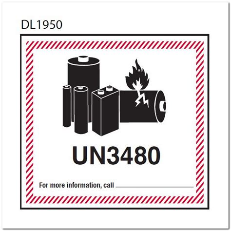 Printable Un3480 Label