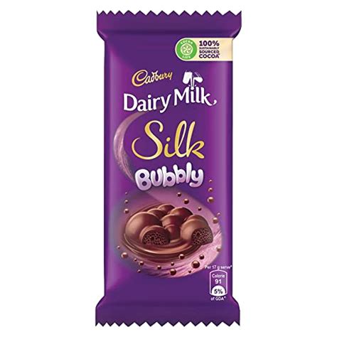 Cadbury Dairy Milk Silk Bubbly Chocolate Bar 50 G Grocery