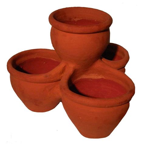 21 In Dia Smooth Handle Terra Cotta Clay Pot Rct 310 T The Home Depot