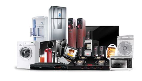 An Assortment Of Electronics And Appliances Are Displayed