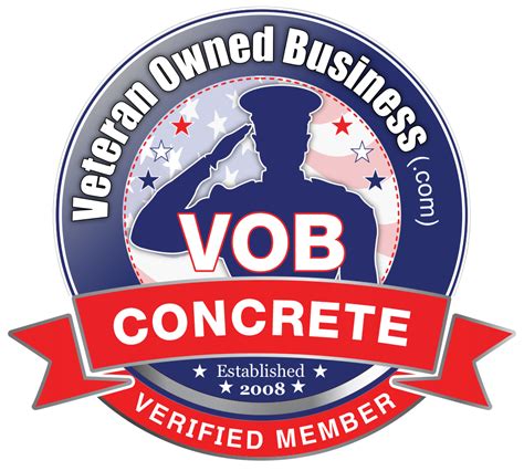 Veteran Owned Concrete Business Member Badges and Logos - Veteran Owned Businesses News - VOBeacon
