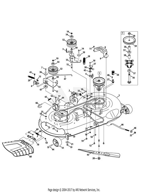 Troy Bilt 13yx79kt011 Horse Xp 2014 Parts Diagram For Mower Deck