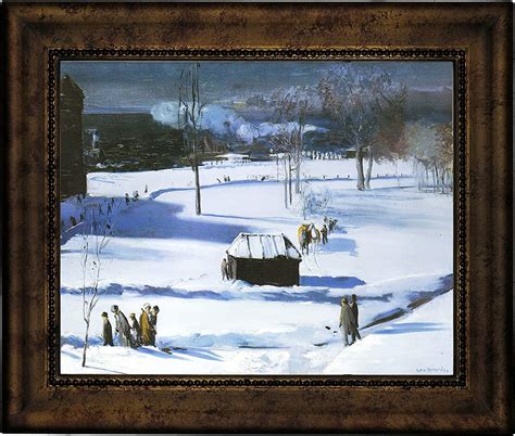 Historic Art Gallery Blue Snow The Battery 1910 By George