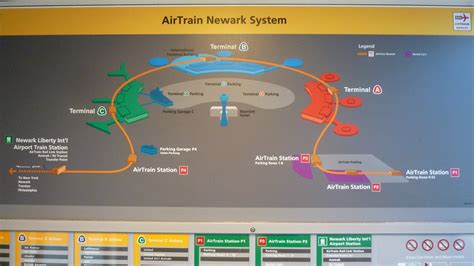 Newark Liberty Airport Ewr Airtrain Map Acurrell Flickr