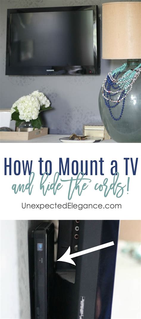 Find An Easy Solution For How To Mount A Tv And Hide The Cords A Few
