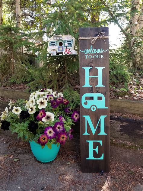Porch Signs Camper Welcome Signs Porch Decor Outdoor Etsy Camping
