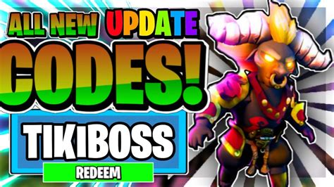 All New Secret Tiki Boss Update Codes 2021 Roblox