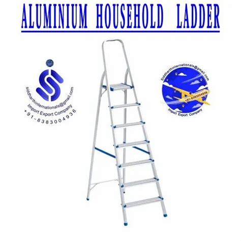 4 Step Giraffe Aluminium Folding Platform Step Ladder For Home At Rs