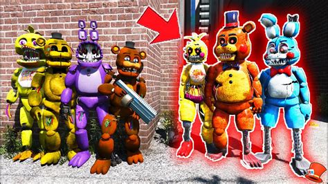 Can All Withered Animatronics Beat All Nightmare Toy Animatronics Gta