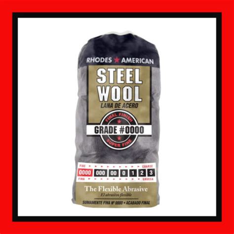 Rhodes American Steel Wool Super Fine Grade 0000 12 Pads Ebay